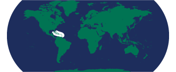Map highlighting the Caribbean