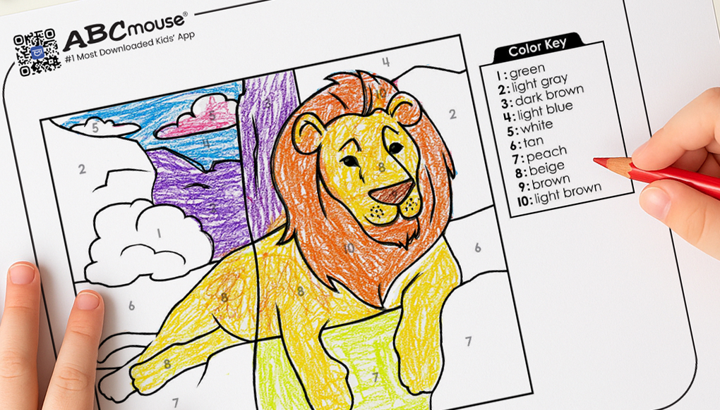 lion coloring page