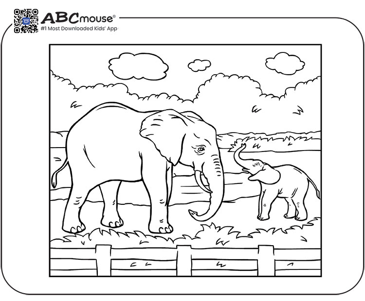 Elephant Coloring page