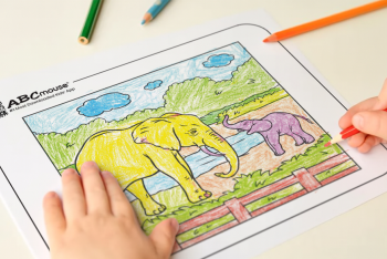 ABCmouse Coloring page - elephants